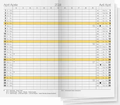 RIDO Monatskalender Ersatzkalendarium Taschenkalender GILET-Planer Leporello - 1 Monat