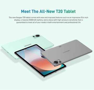 DOOGEE T20 Tablet (10,4", 256 GB, Android 12, 2,4G+5G, Tablet (TF 1TB) Octa-Core,Akku 8300mAh,10.4 2K Vollbildanzeige Pollici)