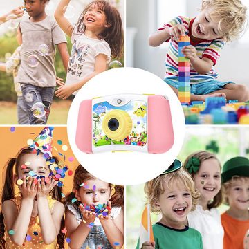 BLiTZWOLF Spielzeug-Kamera BW-KC1, Kinderkamera Videokamera 2,4 Zoll 1080P Video HD Selfie Tragbares digitales Spiel, 16GB TF Karte, 7 Filter + 8 Spezialeffekte Geschenke