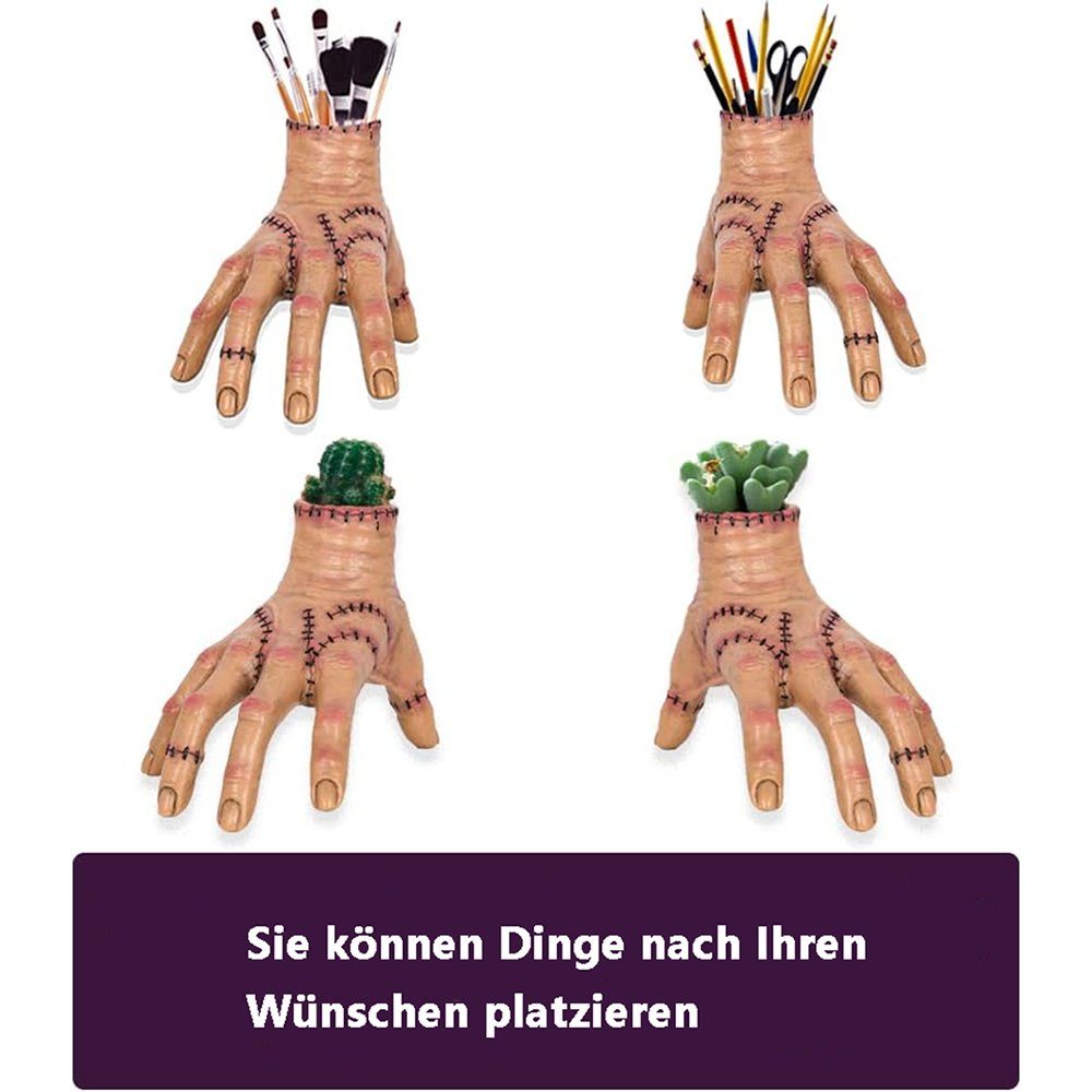 Hängedekoration Realistic Dekorationen Hautton(51cm) Hand Palm, Latex Scarred Thing GelldG Gruselrequisiten