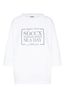 SOCCX Sweater mit Baumwolle