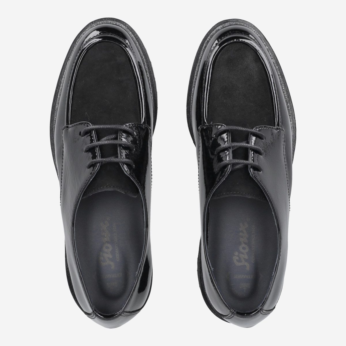 SIOUX Sioux 40910 MEREDITH-749-H, Schnürschuhe, Schwarz, kombiniert, Damen Schnürschuh