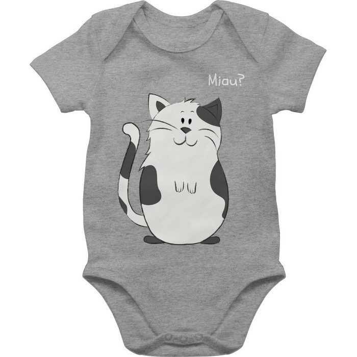 Shirtracer Shirtbody lustige Katze - Tiermotiv Animal Print Baby - Baby Body Kurzarm katze baby - body mit spruch - strampler neugeborene lustige sprüche