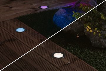Paulmann LED Gartenleuchte Outdoor Plug & Shine Einbauleuchte Floor RGBW IP67 ZigBee, Farbwechsel, LED fest integriert, Tageslichtweiß, IP67, ZigBee RGBW
