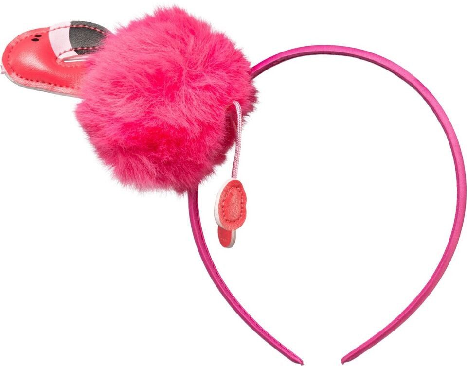 Orlob Haarreif Haarreif Plüsch Flamingo Pink Karneval Fasching Party Cosplay, 1-tlg., Mit Flamingo Plüsch Figur