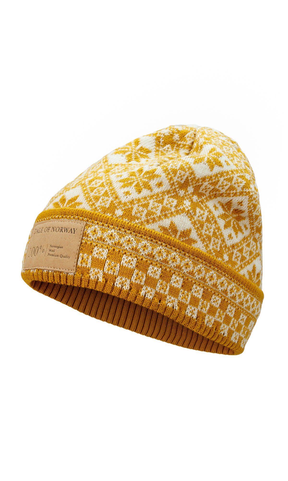 Dale of Norway Beanie Dale Of Norway Bjoroy Hat Accessoires Mustard Offwhite