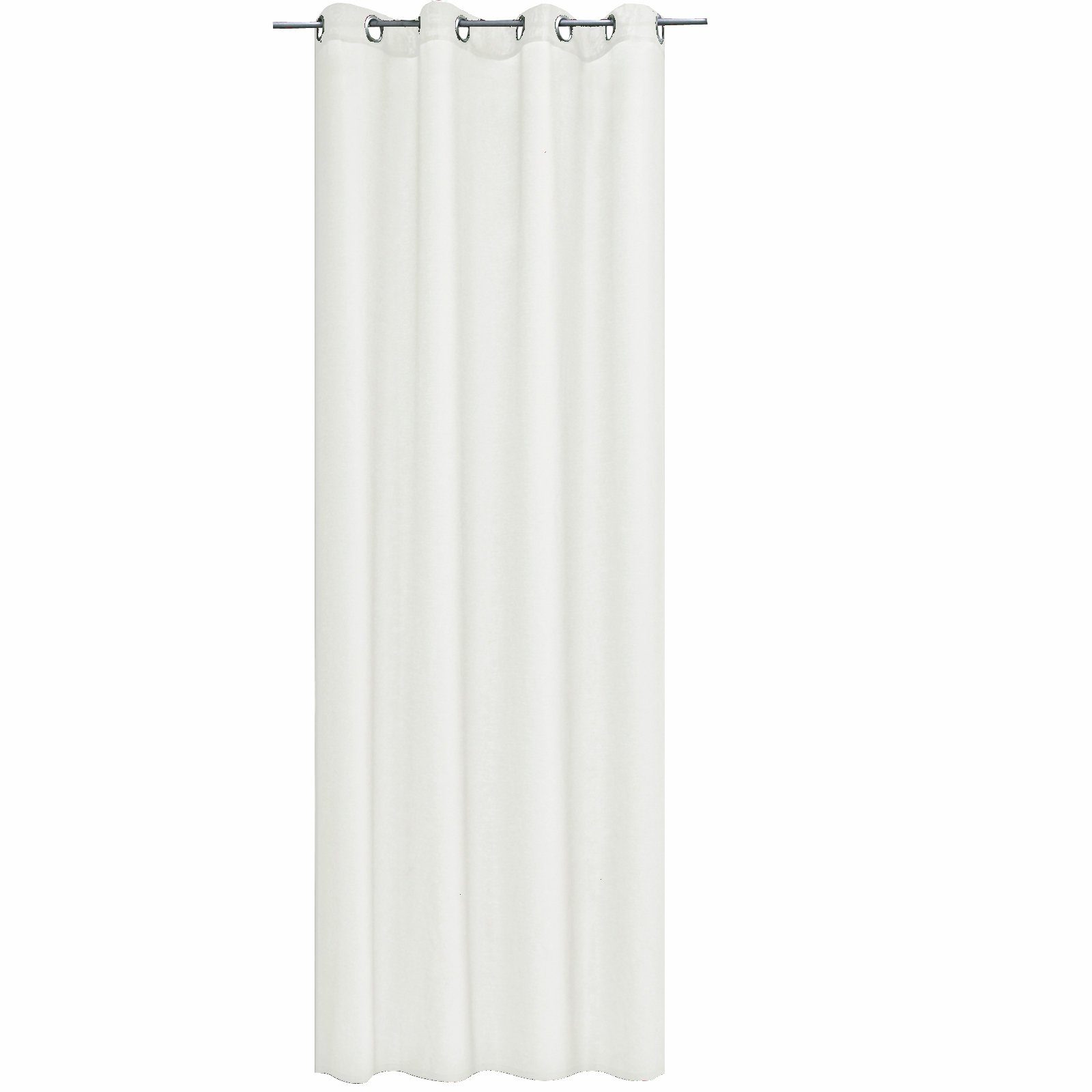 Gardine Vorhang blickdicht, 140x245cm, Ösen, Leinenoptik
