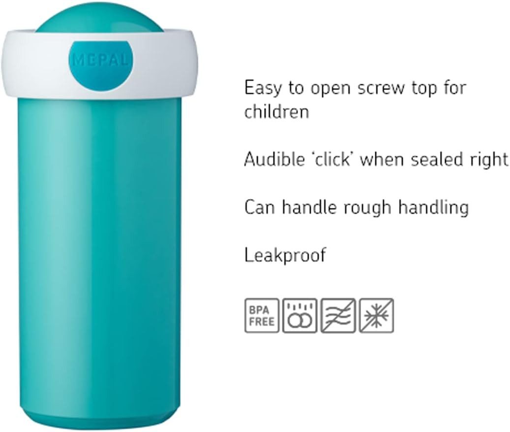Mepal Lunchbox Lunch-Set für Kinder mit Becher & Box, 300 ml + 750 ml, Spülmaschinenfest, BPA-frei, ideal für Schule oder unterwegs