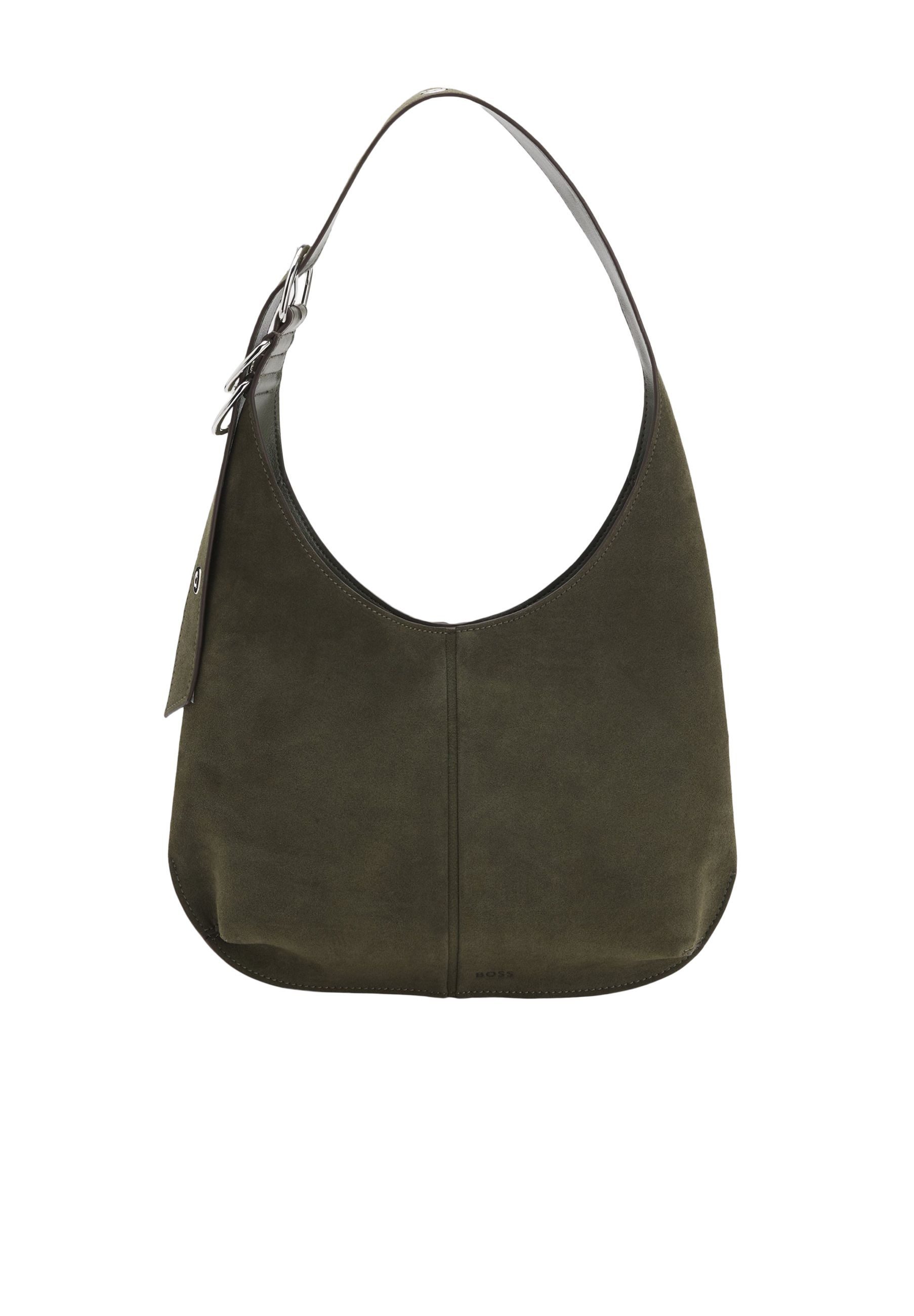 BOSS Umhängetasche Hobo Clarice aus Verloursleder (keine Angabe, 1-tlg., keine Angabe)