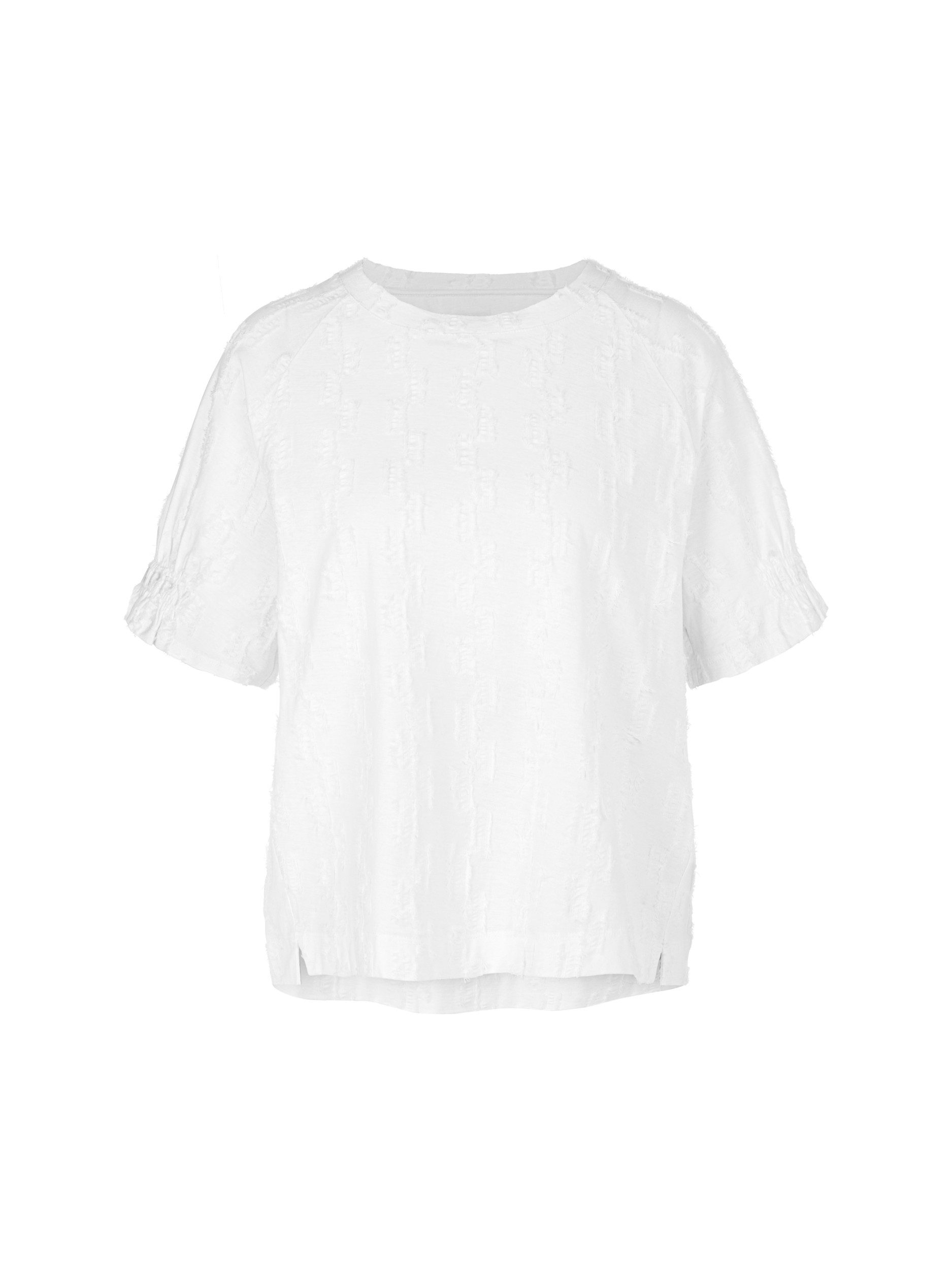 Kurzarmshirt Strukturiertes Shirt - Loose Fit