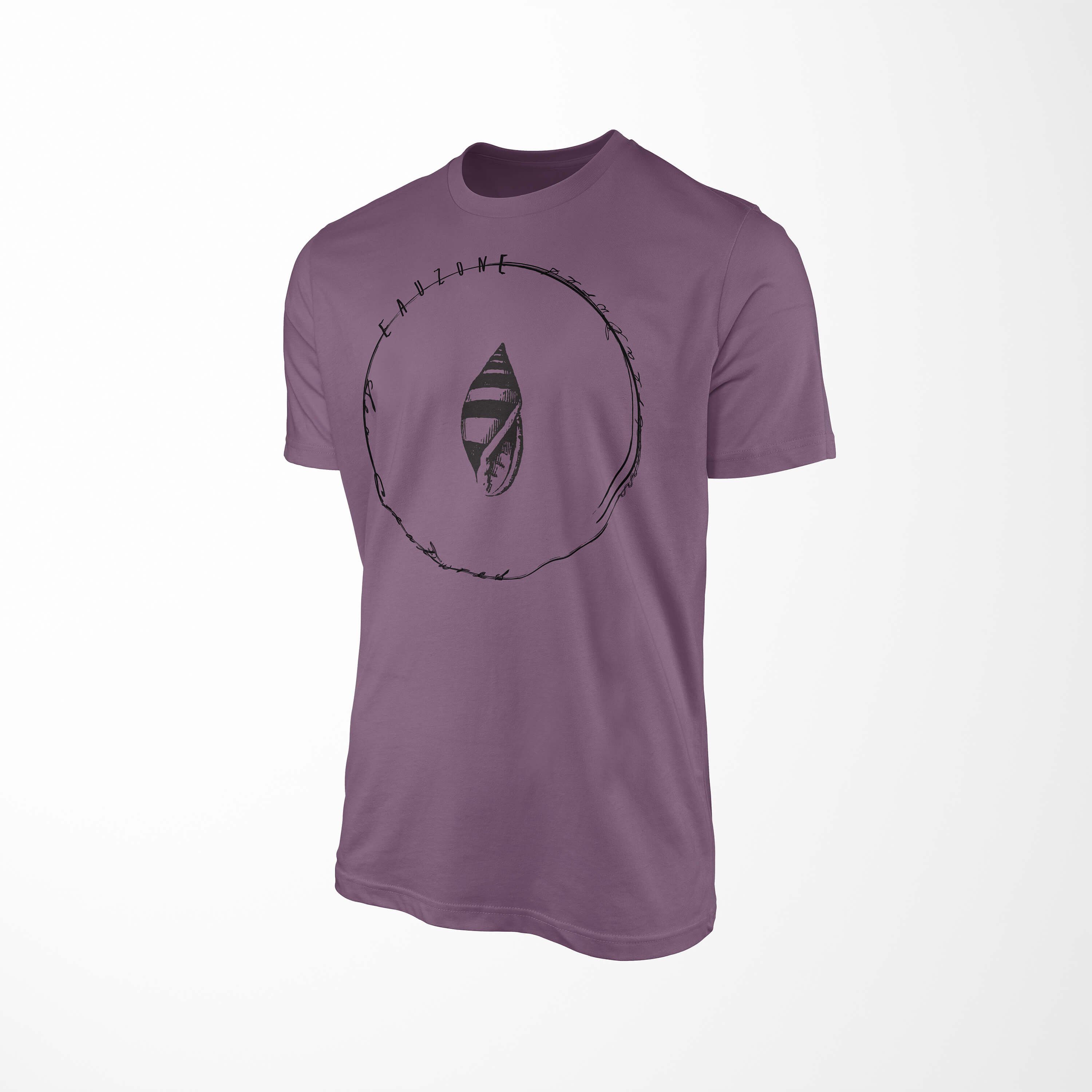 Struktur - T-Shirt Sea Tiefsee und Creatures, Serie: Sea Art feine Sinus Fische T-Shirt Shiraz / sportlicher Schnitt 001