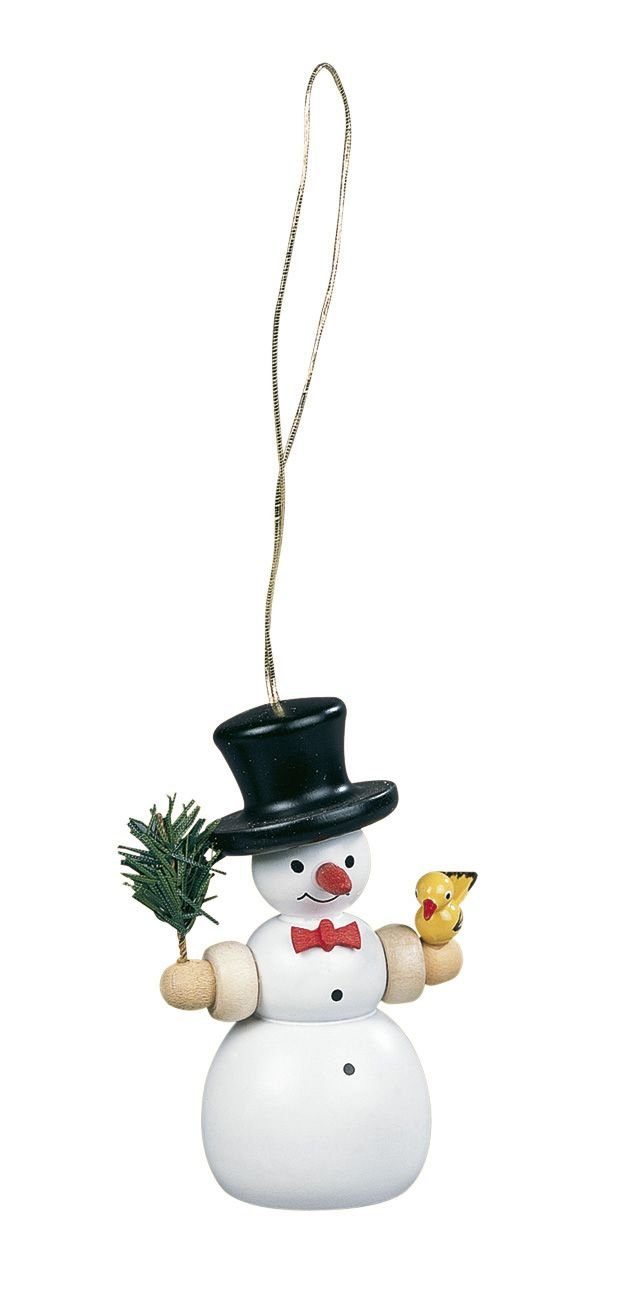 Müller Kleinkunst GmbH Seiffen Christbaumschmuck Christbaumschmuck Baumbehang Schneemann farbig Höhe 8 cm NEU