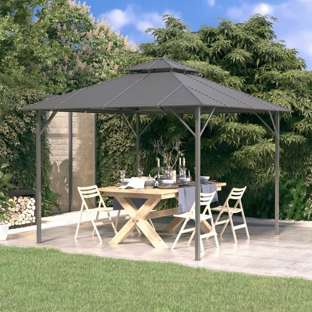 vidaXL Partyzelt »Pavillon mit Doppeldach 3x3 m Anthrazit« online