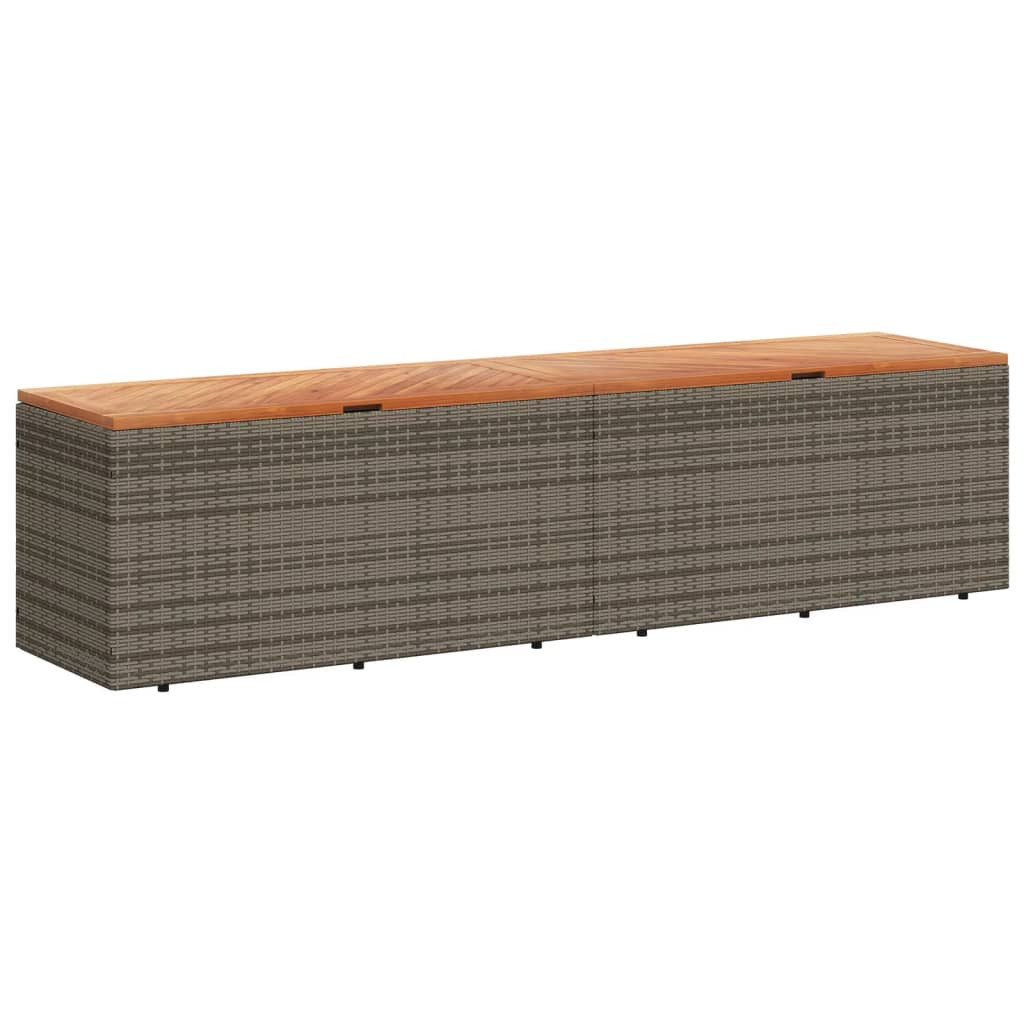 vidaXL Auflagenbox 220 x 50 x 54 cm Gartentruhe Kissenbox Kissentruhe Auflagenbox Holztru