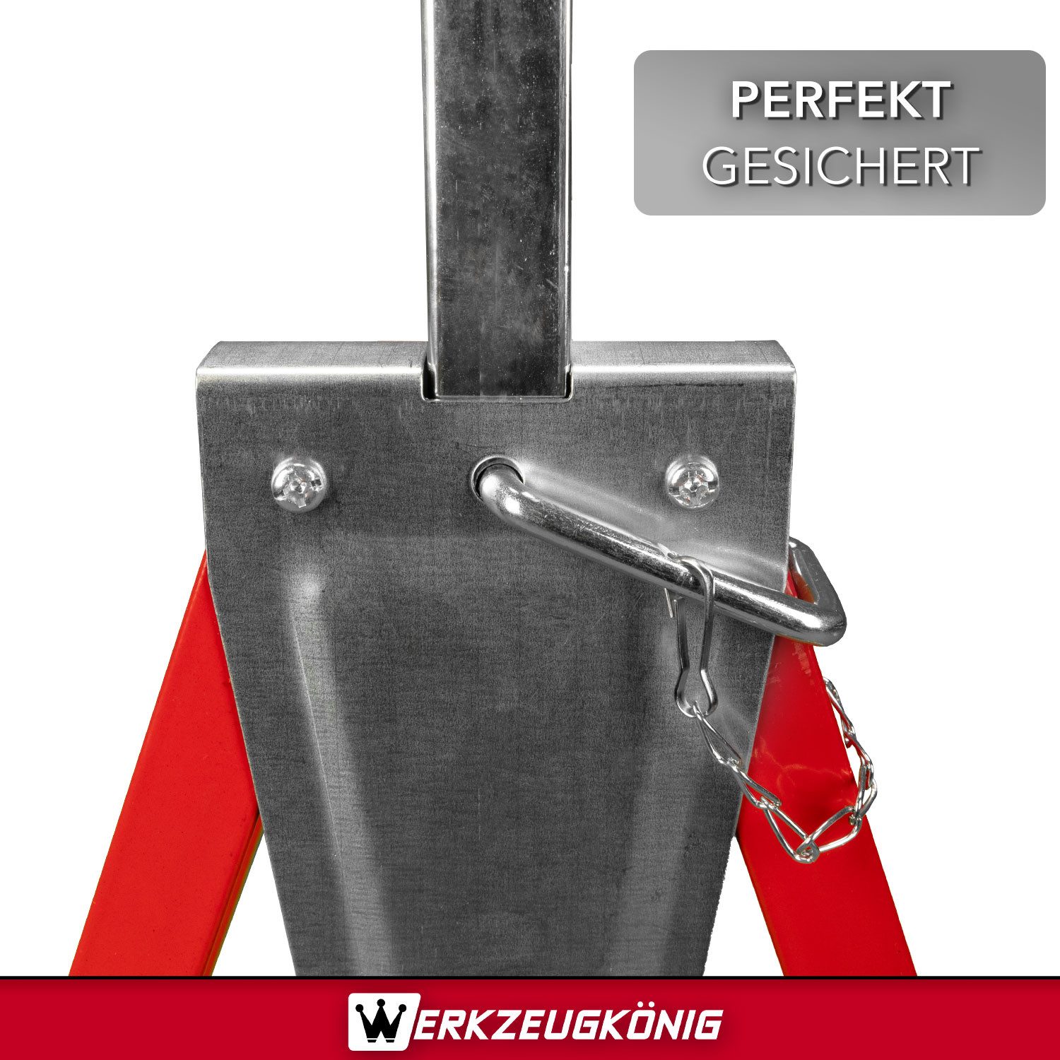 Werkzeugkönig Klappbock Arbeitsbock höhenverstellbar 200 kg, 200 kg max. Belastbarkeit, (1-St), Arbeitshöhe von 80 bis 130cm - bis 200 kg belastbar