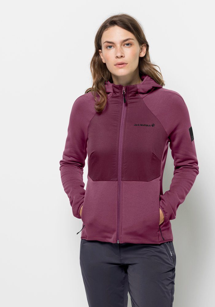 Jack Wolfskin Kapuzenfleecejacke TASMAN HYBRID FZ W