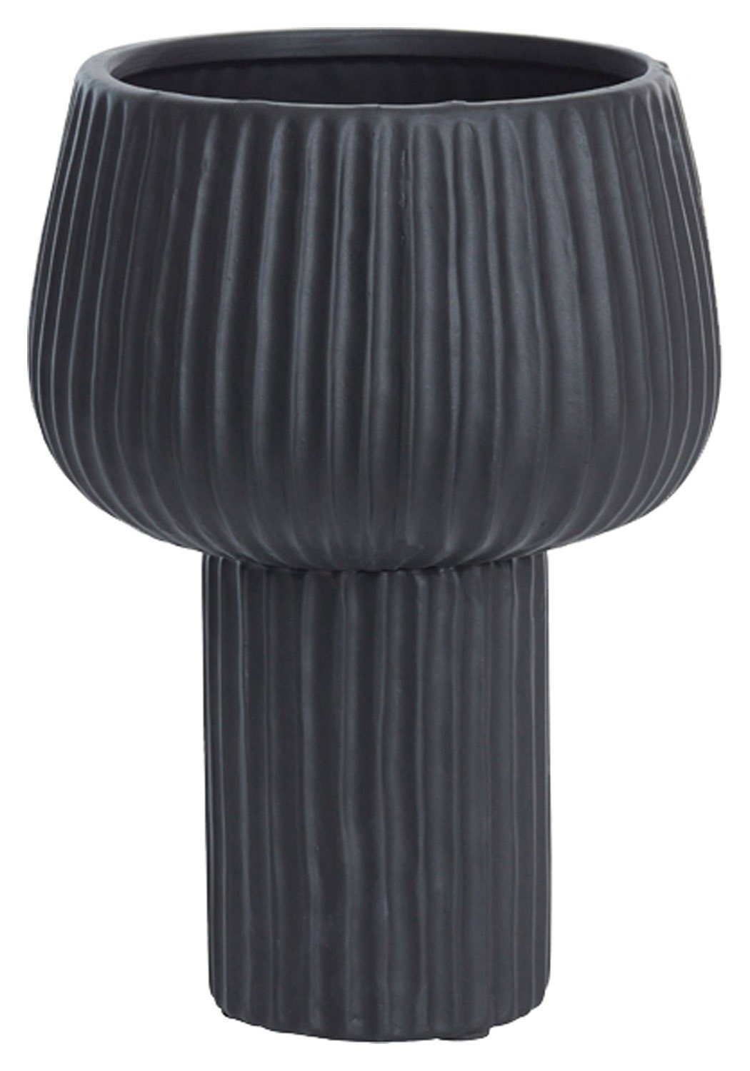 Keramik, Light St) Living (1 Vase, cm FEYA, Schwarz, H 31 Dekovase &