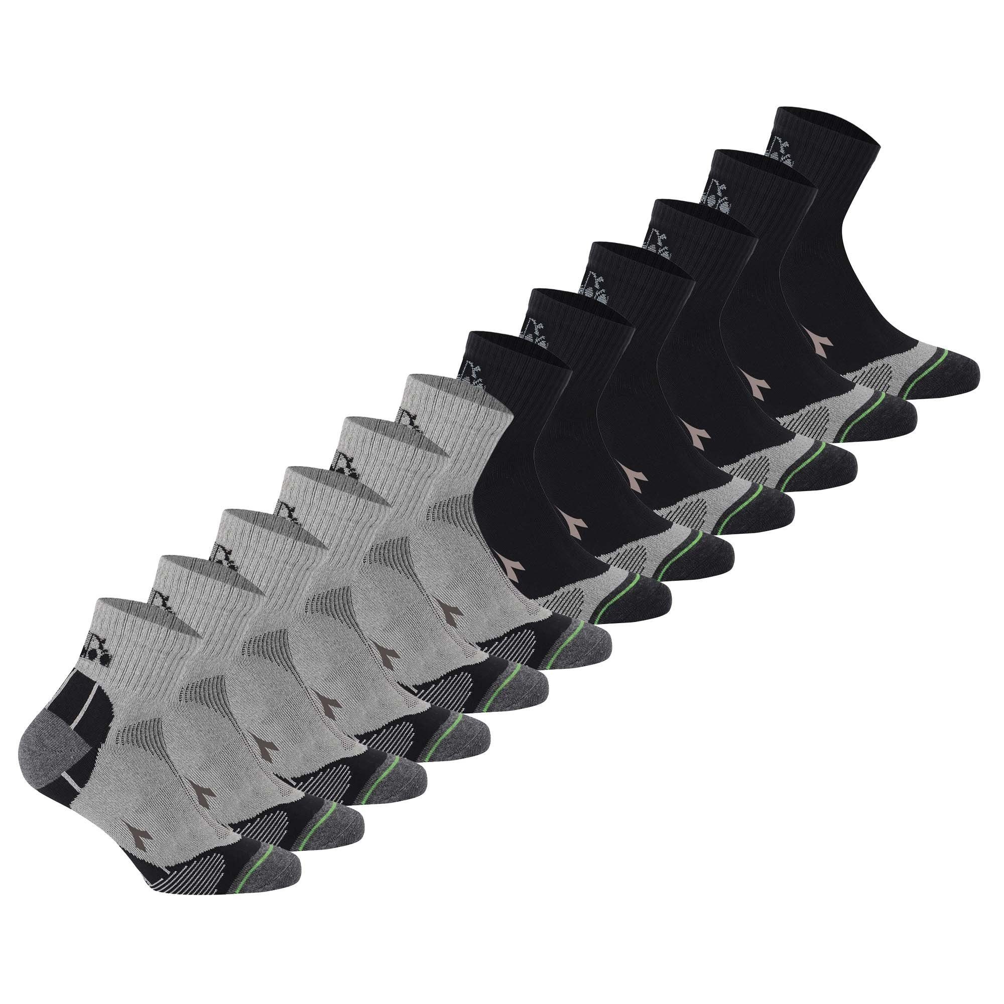 Diadora Sportsocken Unisex Socken 12er Pack Baumwolle (Packung, 12er Pack)