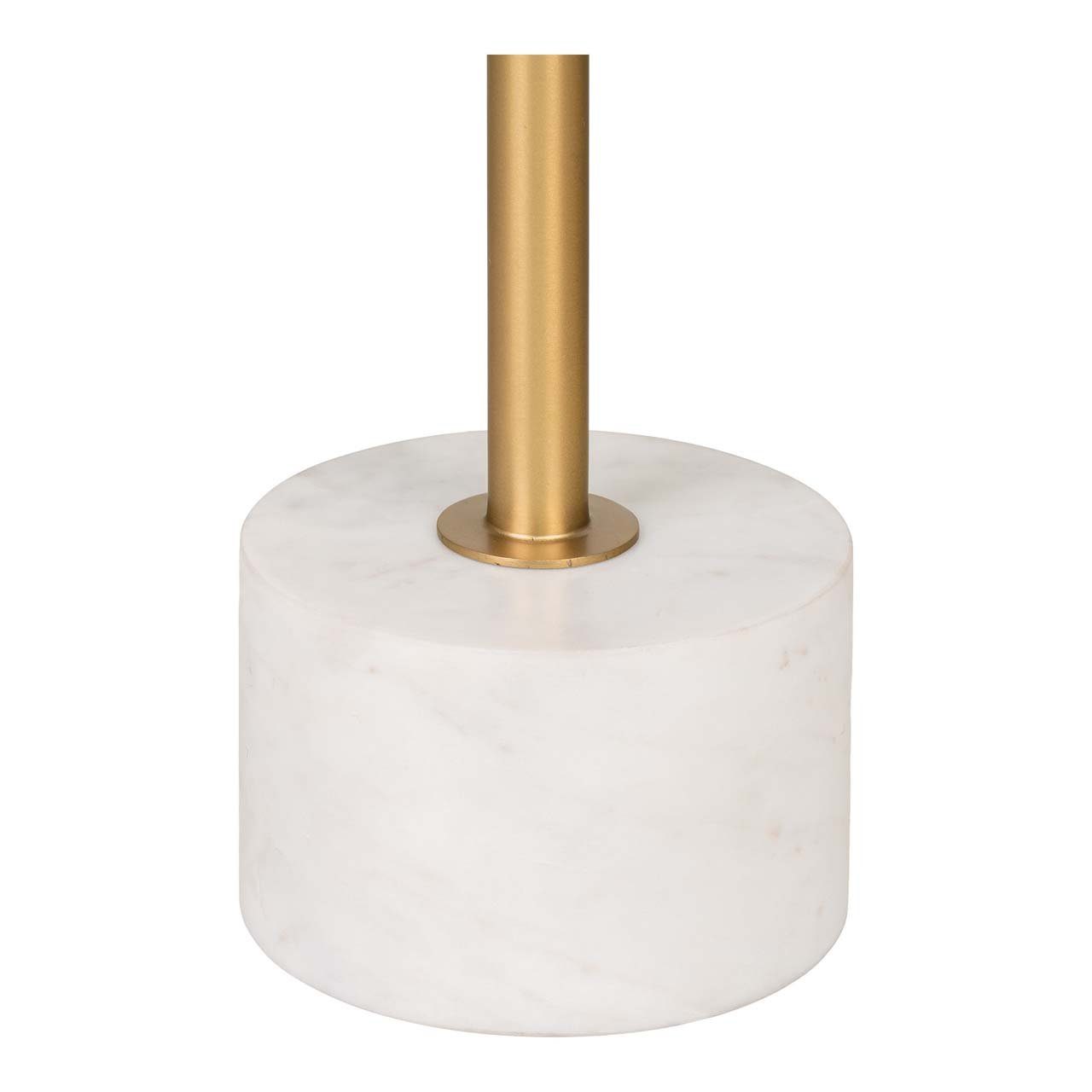 House Nordic Couchtisch Lecco Couchtisch, Ecktisch Ø41cm Marmor Messing – Bild 2 von 4