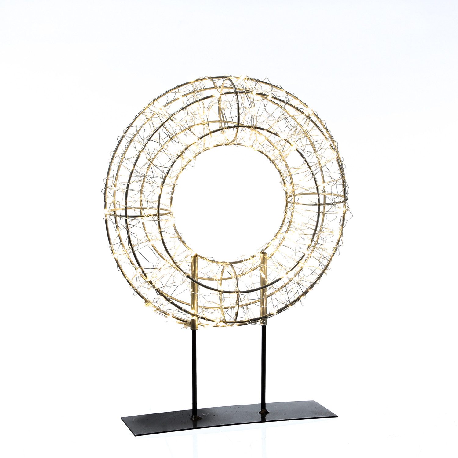 MARELIDA Dekokranz LED Kranz Weihnachtskranz stehend günstig online kaufen