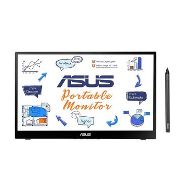 Asus ZenScreen Ink MB14AHD Portabler Monitor (35,60 cm/14 ", 1920 x 1080 px, Full HD, 5 ms Reaktionszeit, 60 Hz, LCD, IPS, 10-Punkt-Touch Stylus Pen, USB-C, Micro HDMI)