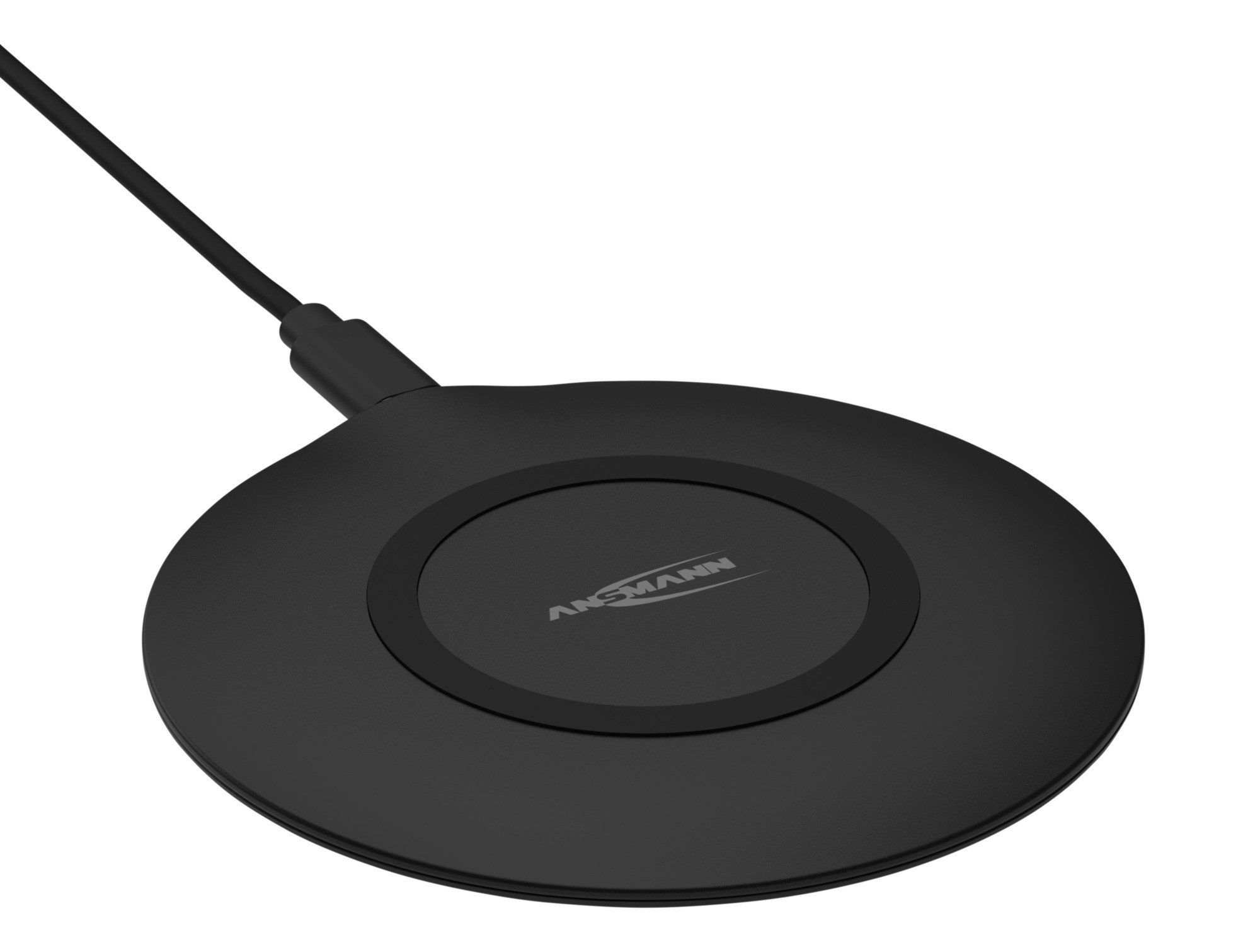 ANSMANN AG WiLine 15R Qi-Ladestation, kompatibel mit iPhone, Samsung, Huawei uvm. Wireless Charger