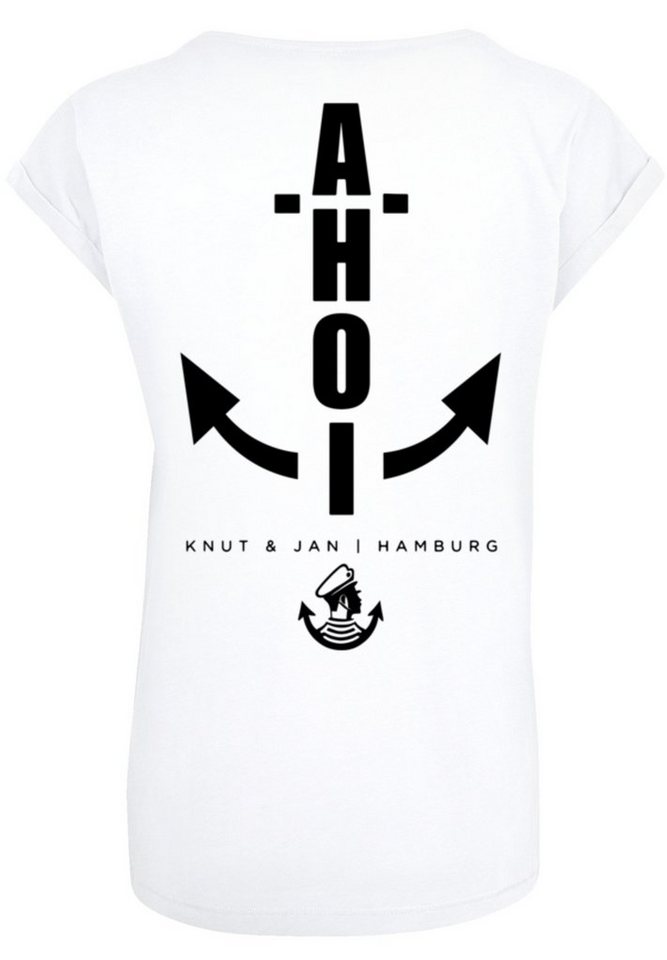 F4NT4STIC T-Shirt PLUS SIZE Ahoi Anker Knut & Jan Hamburg Print