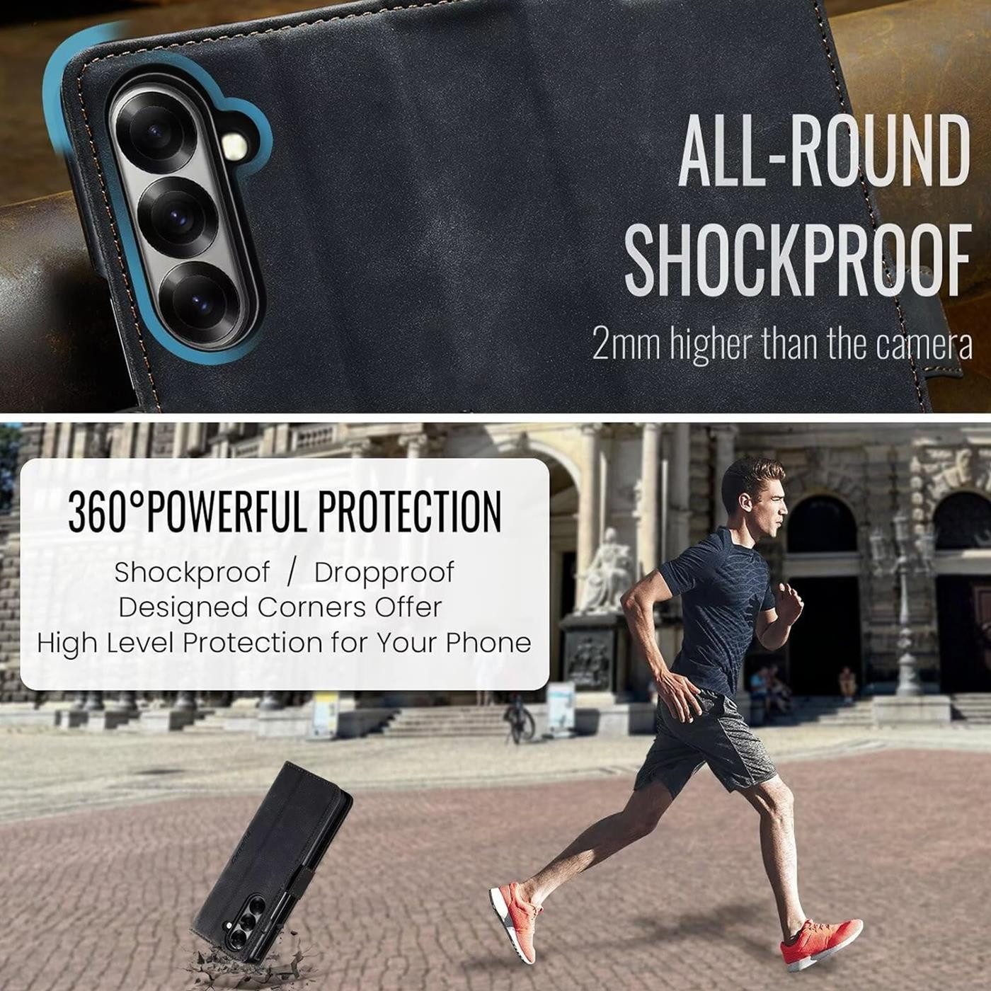 CoolGadget Handyhülle Book Case Handy Tasche für Samsung Galaxy Z Fold 7 8 Zoll, Hülle Klapphülle Flip Cover für Samsung Z Fold 7 Schutzhülle stoßfest