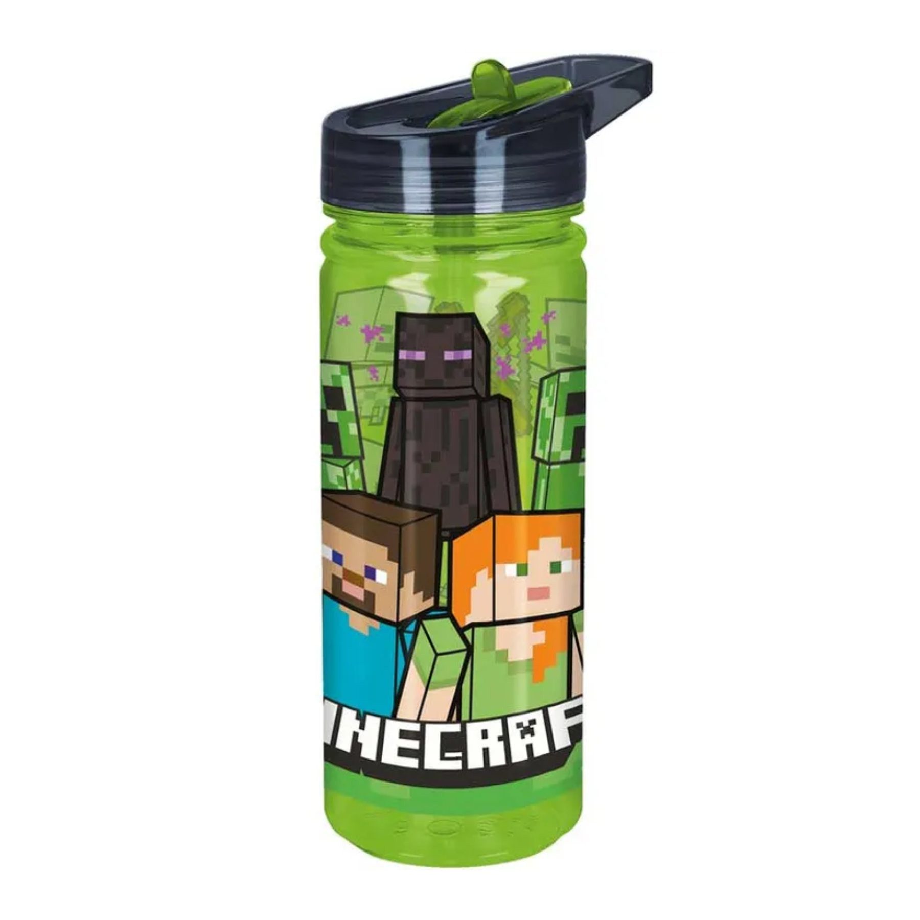 Minecraft Trinkflasche 580 ml für Kinder Schule Kindergarten Freizeit und Ausflüge