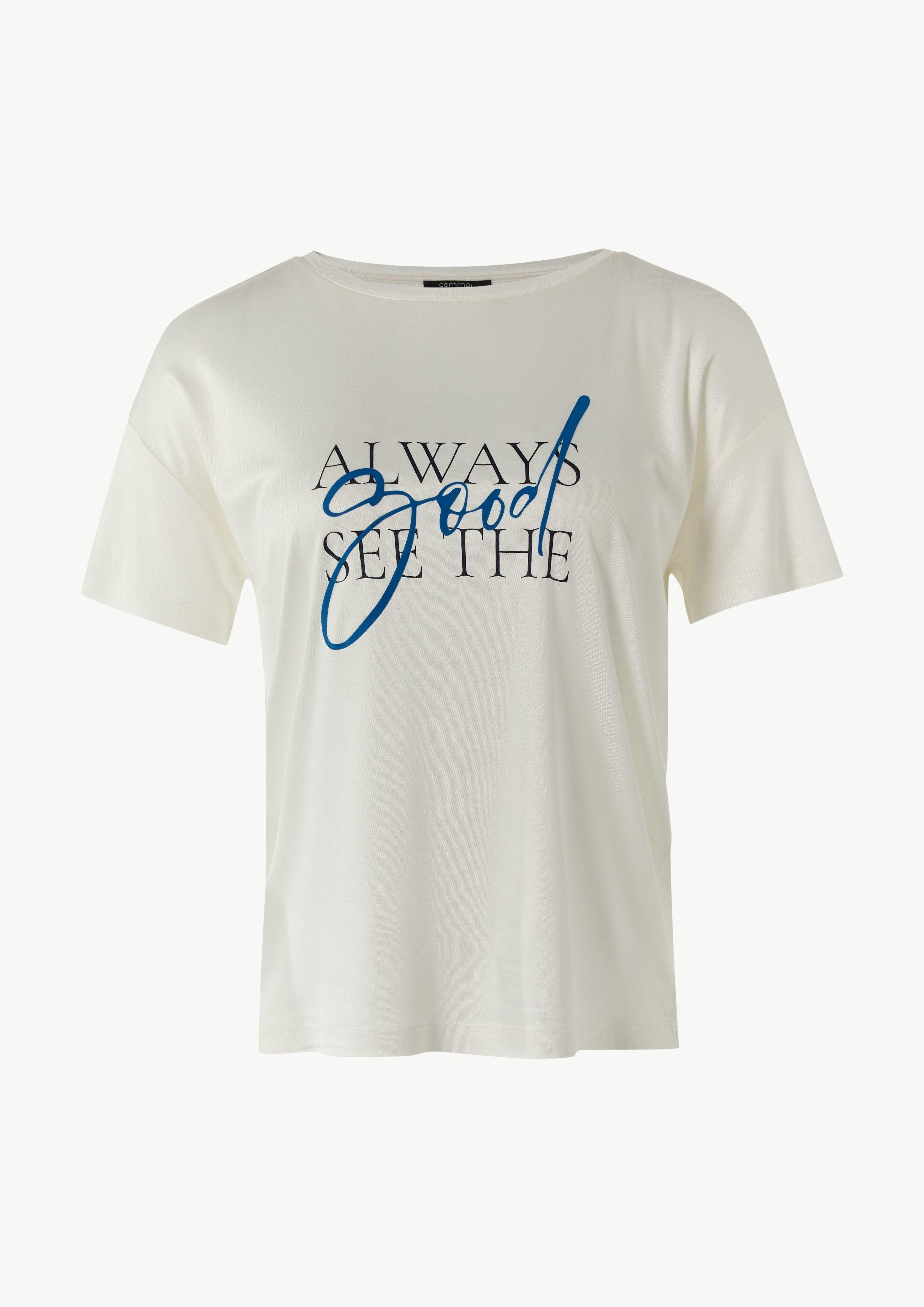 Comma Kurzarmshirt Jersey-T-Shirt im Relaxed Fit günstig online kaufen