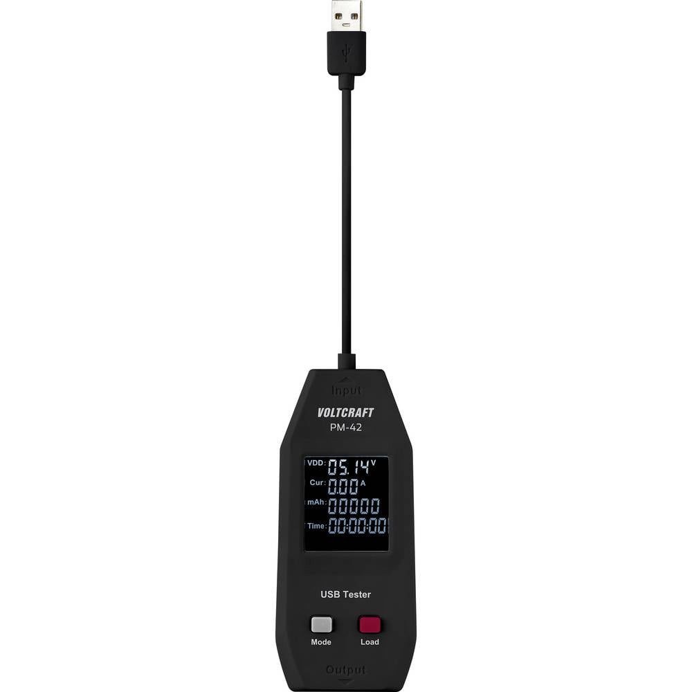 VOLTCRAFT Multimeter USB Typ-A Tester VC-11913540, inkl. Prüfkabel
