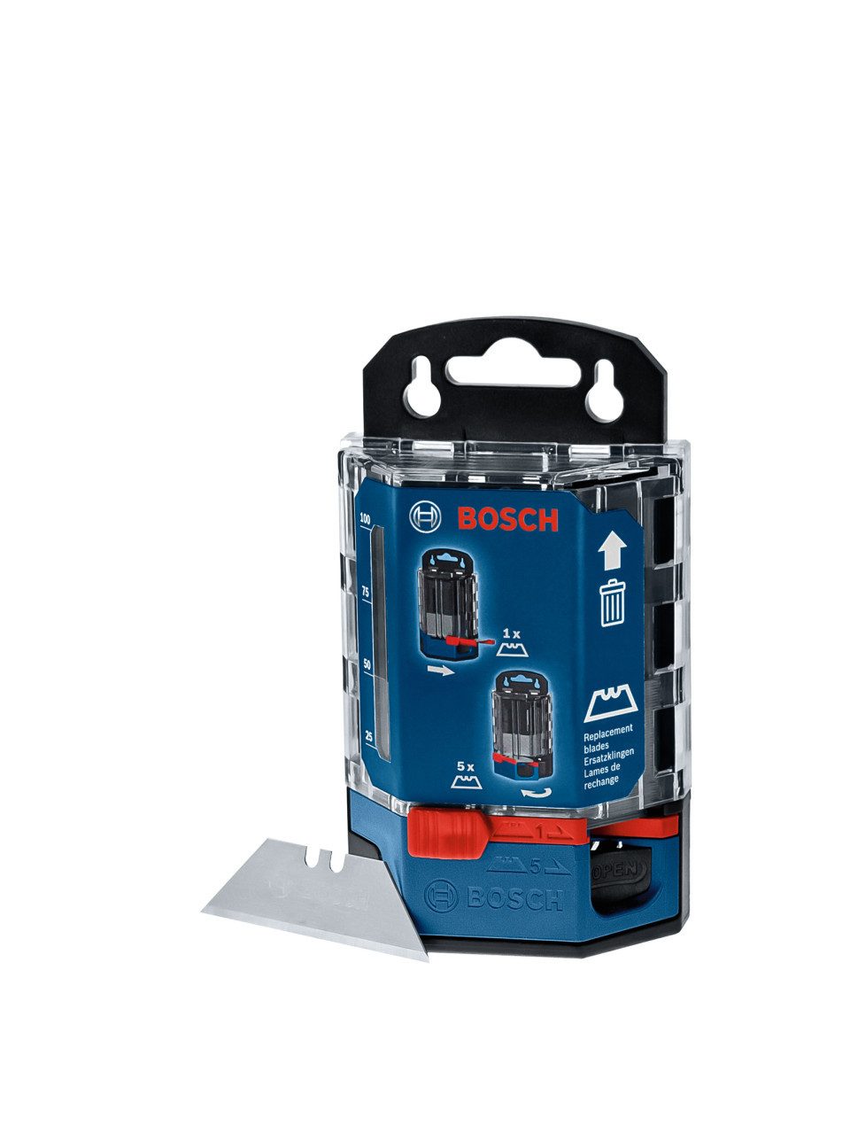 BOSCH Cuttermesser Bosch Professional Trapez-Klingenspender 50 Stück günstig online kaufen