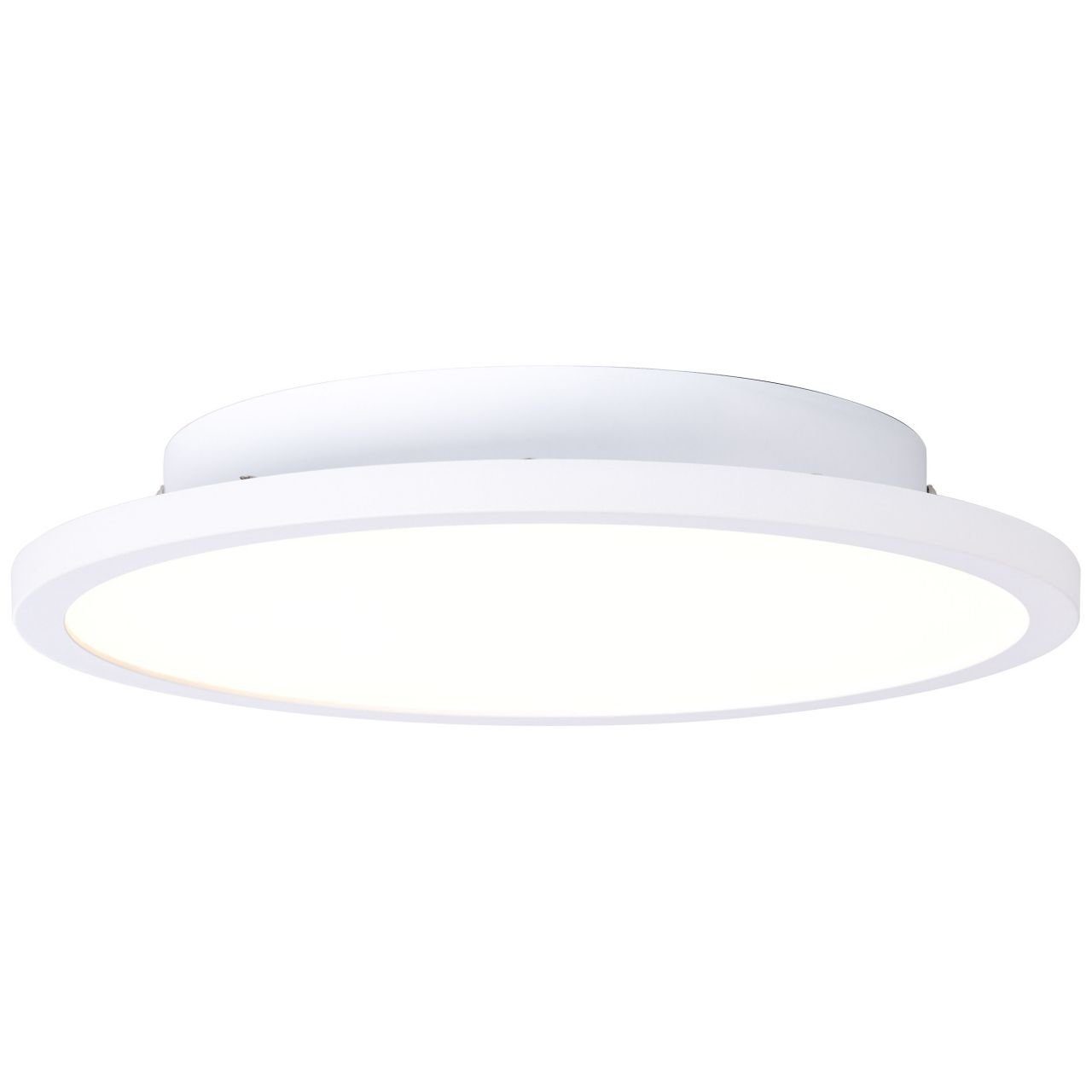 Buffi, LED sand/weiß/warmweiß, 25cm Deckenaufbau-Paneel Deckenleuchte Lampe, Metall/K Buffi Brilliant