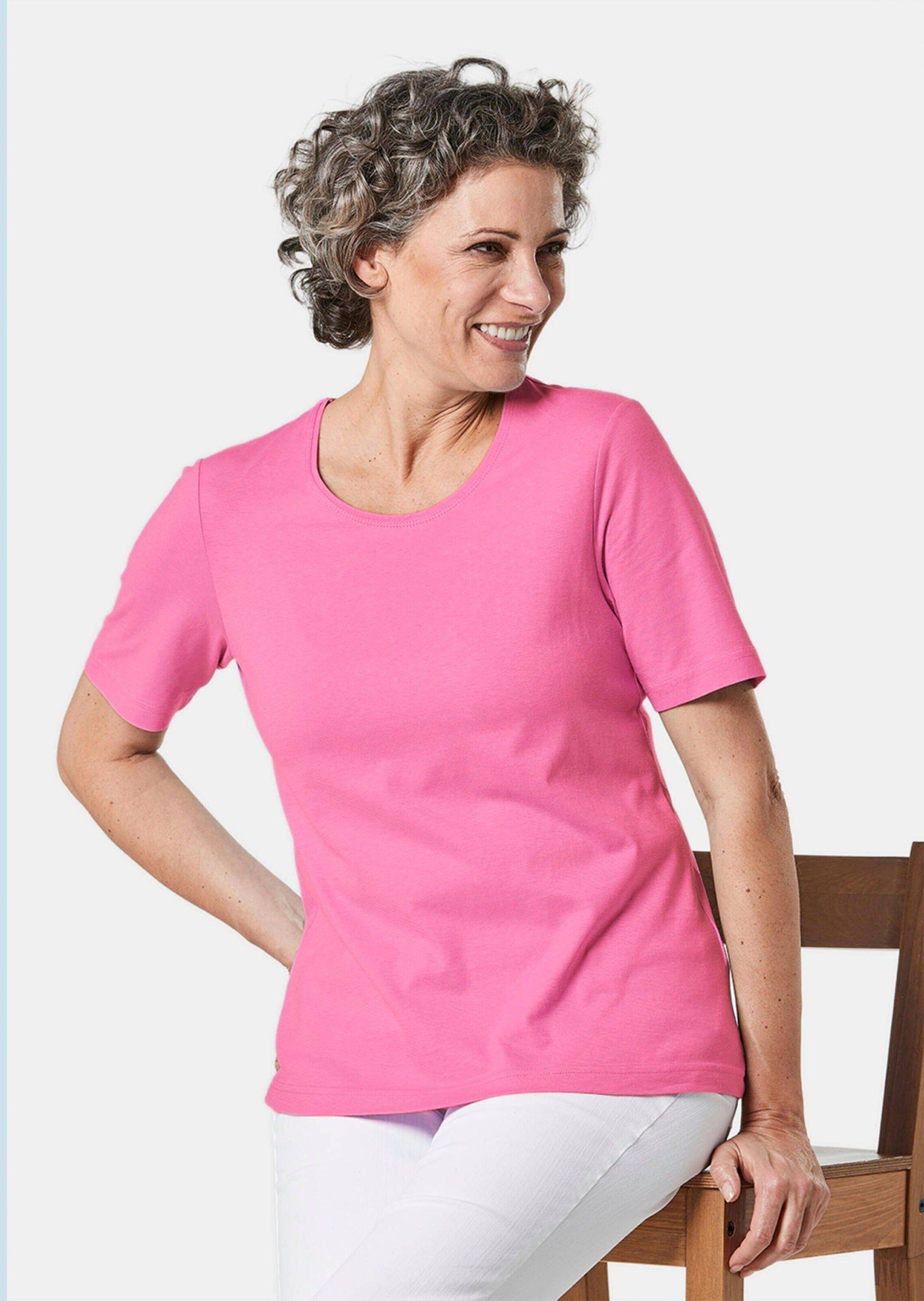 GOLDNER T-Shirt Kurzgröße: Basic T-Shirt aus günstig online kaufen
