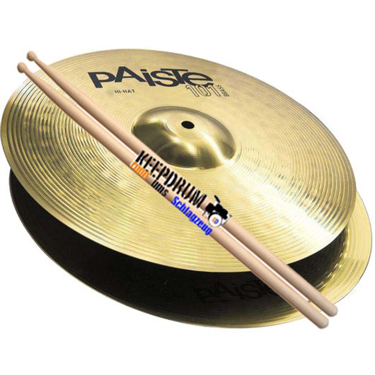 Paiste Schlagzeug Paiste 101 Hi Hat Becken 13 mit 5A KD Schlagzeugstöcke,Hi hat Becken mit Sticks , Hi hat Becken mit Sticks , vielseitig