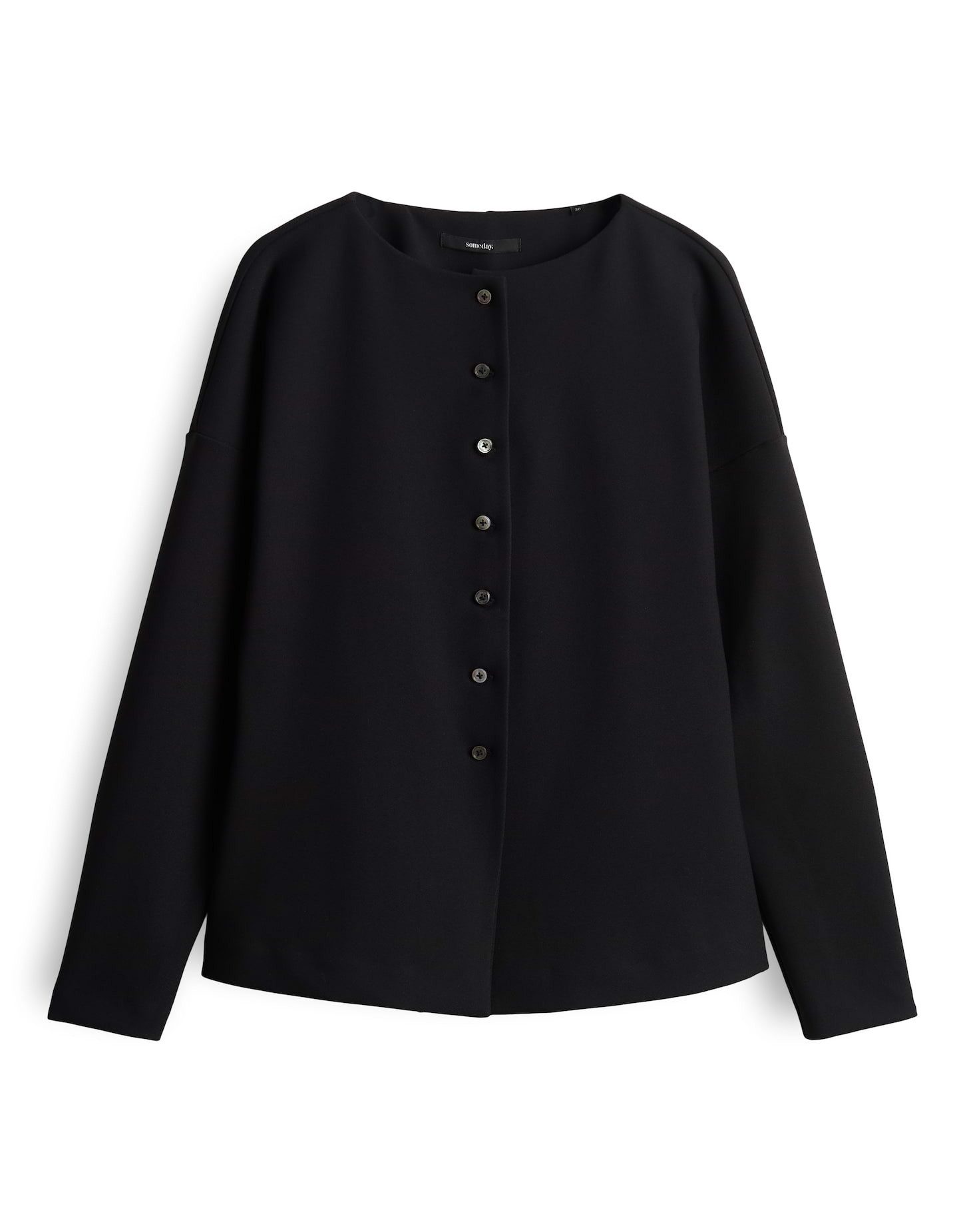 someday Langarmbluse Zaulin Matte Oberfläche mit natürlichem Griff und figu günstig online kaufen