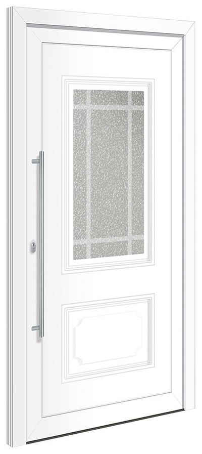 RORO Türen & Fenster Haustür »Otto 8«, BxH: 100x200 cm, weiß, ohne Griff