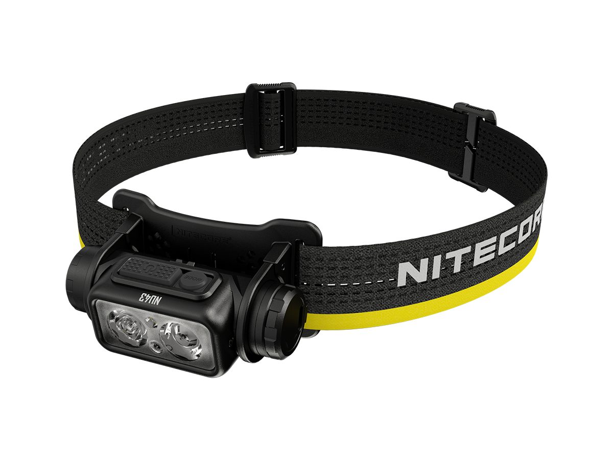 Stirnlampe 1400 (1-St) Rotlicht Kopflampe, Stirnlampe Lumen, LED NU43, Nitecore LED USB-C