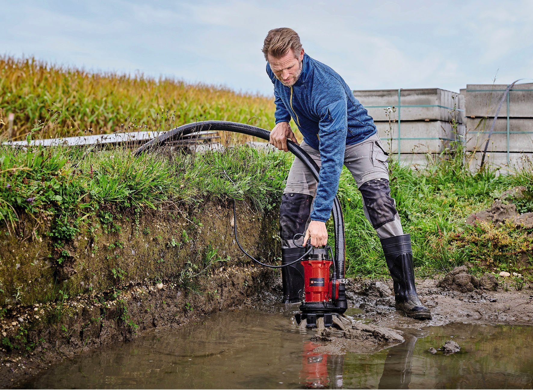 Einhell Schmutzwasserpumpe GE-DP 900 Cut, 900 W, 16000 l/h