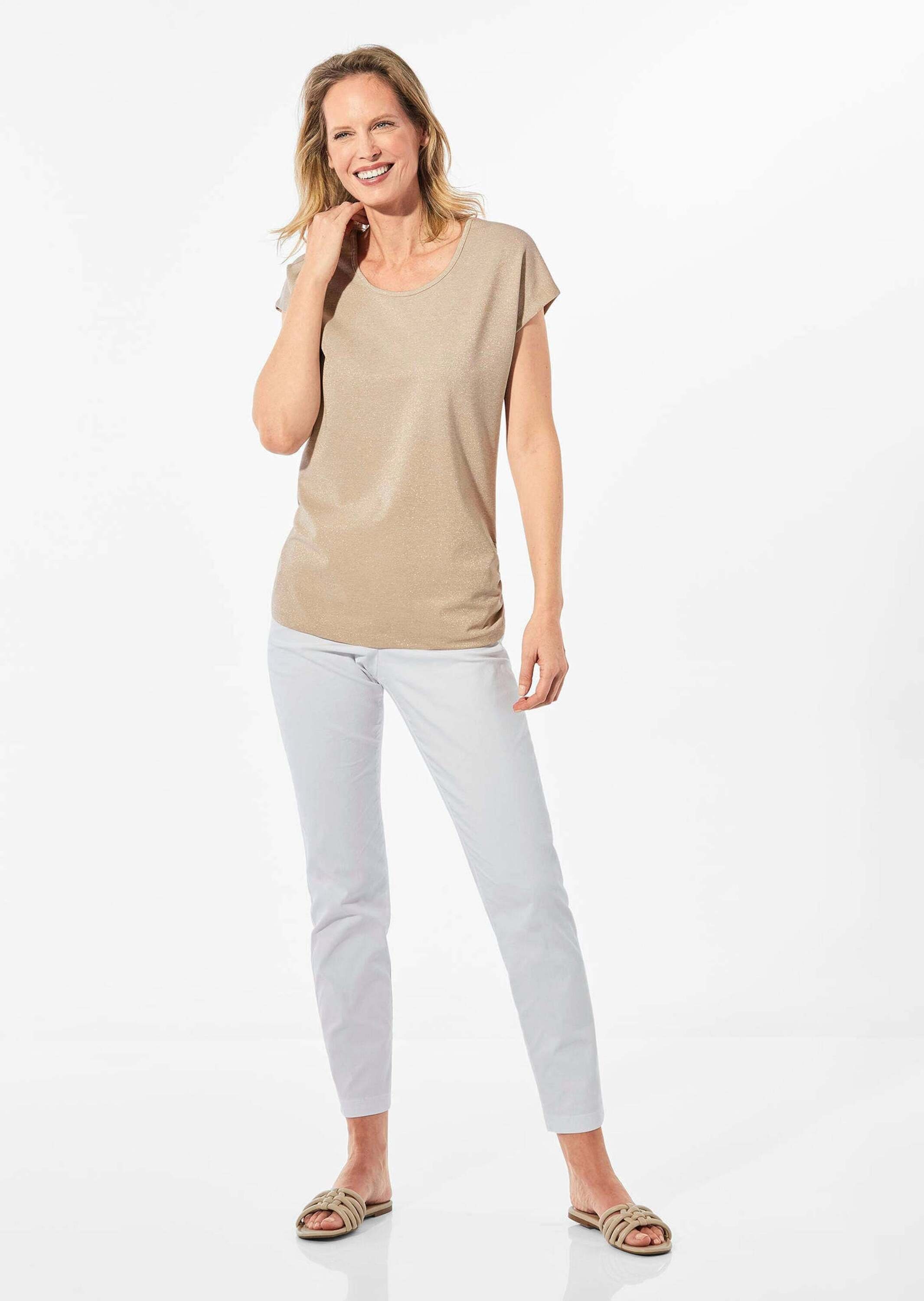 GOLDNER Shirttop Top mit effektvollem Glanz günstig online kaufen
