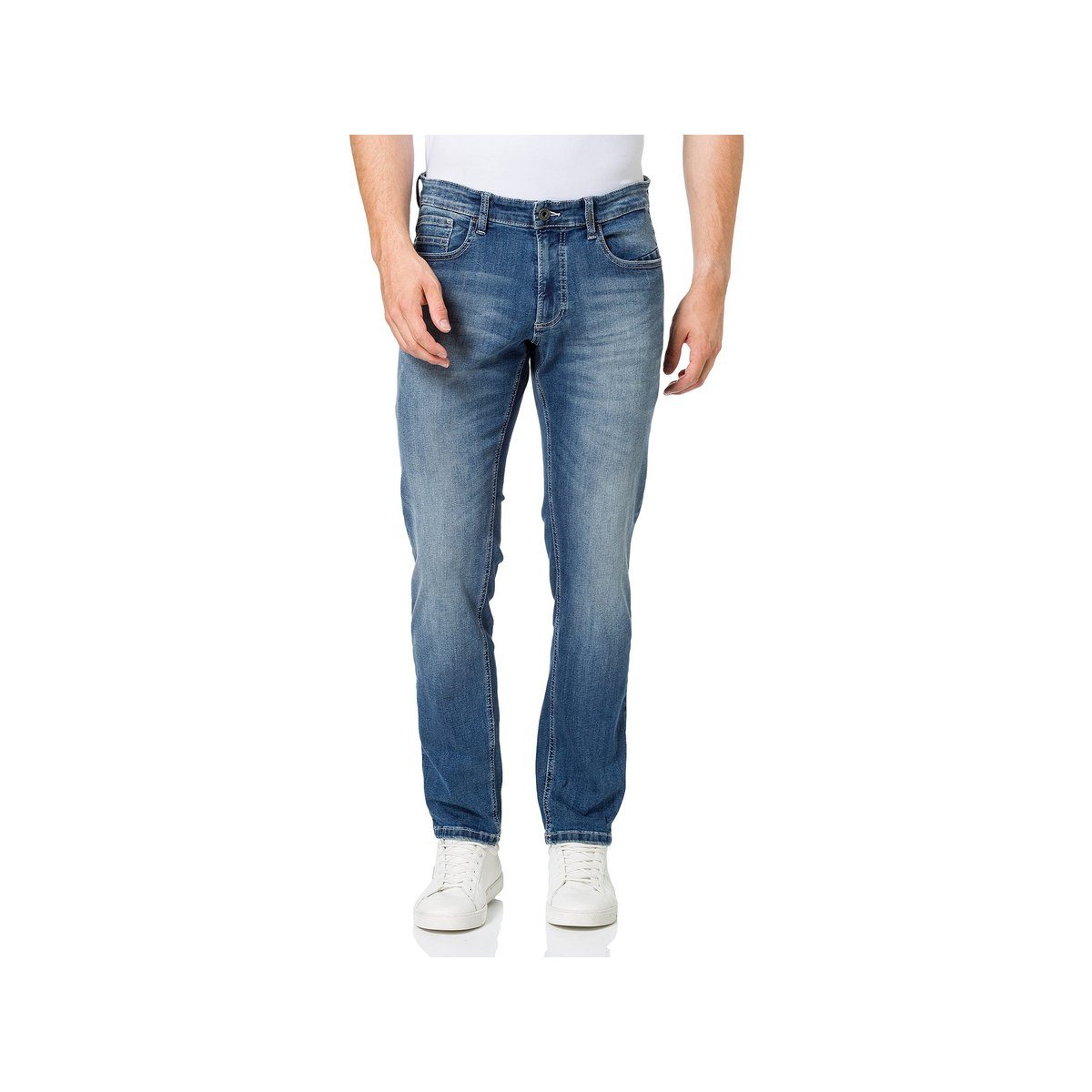 (1-tlg) 5-Pocket-Jeans active mittel-blau camel