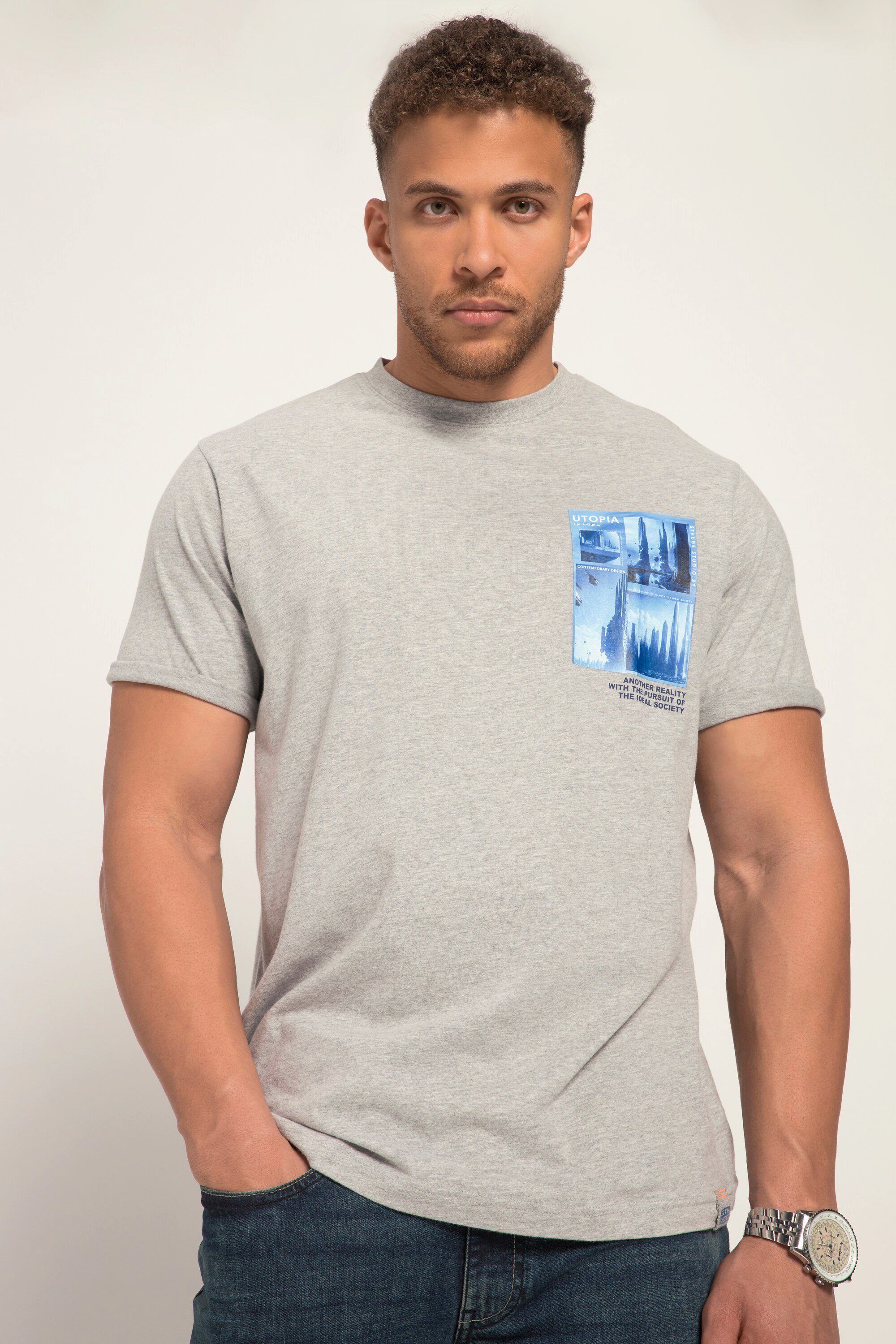XL STHUGE STHUGE Print T-Shirt Halbarm 8 T-Shirt bis Rundhals