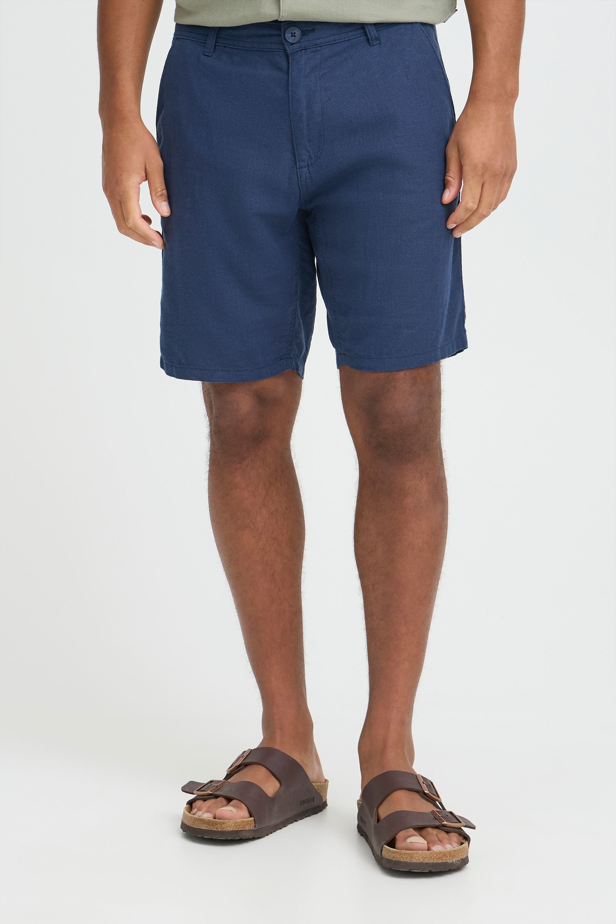 Blend Leinenhose BHLikat Basic Chino Shorts mit Taschen