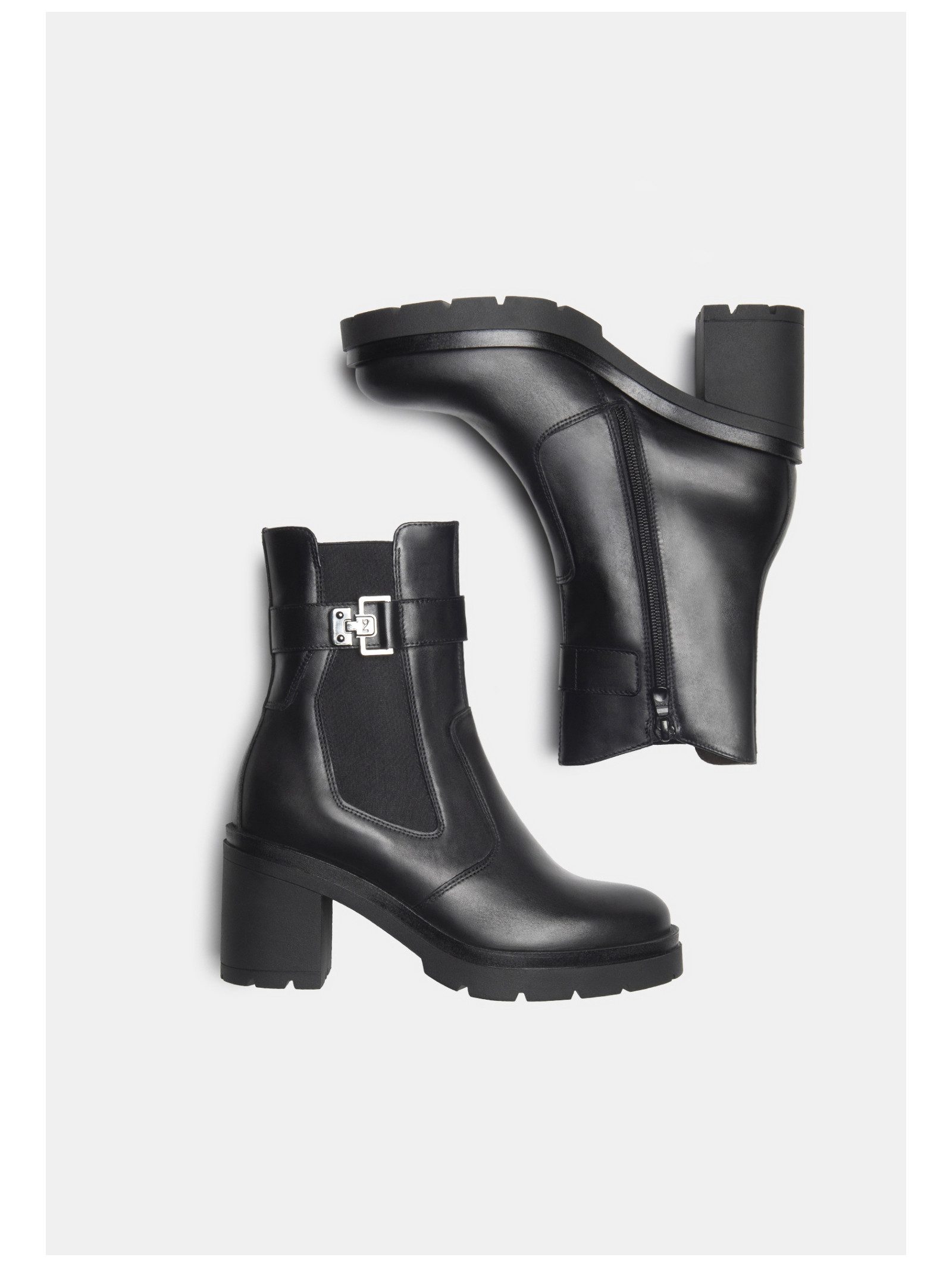 Nero Giardini Nero Giardini Stiefelette Leder/Textil High-Heel-Stiefelette