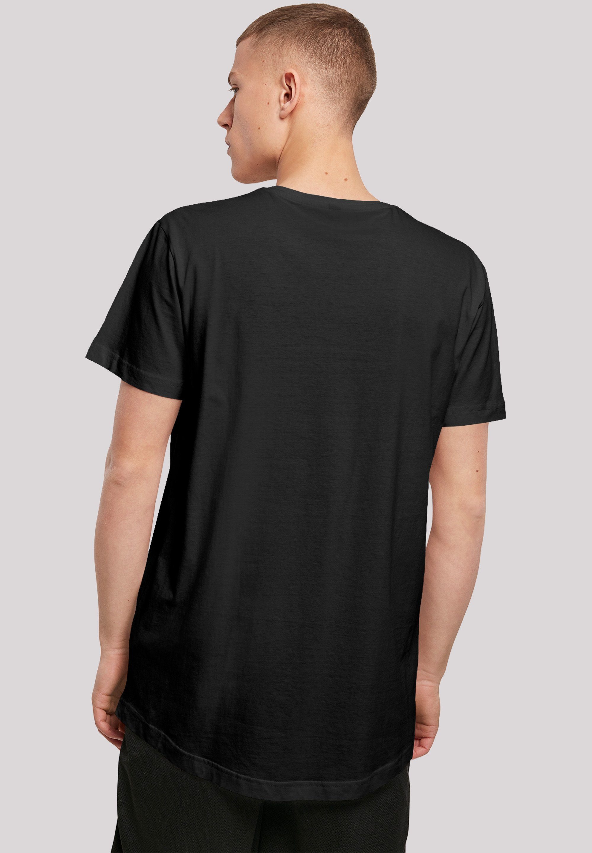 Wizard schwarz TEE Cat T-Shirt Print F4NT4STIC LONG