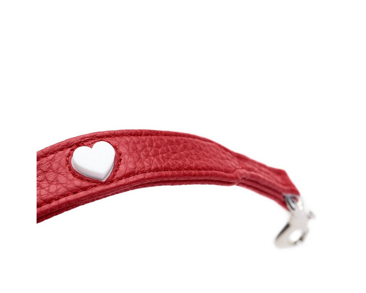 Thumbnail - Hunter Tierbedarf Hundeleine Verstellbare Führleine Round & Soft Love rot