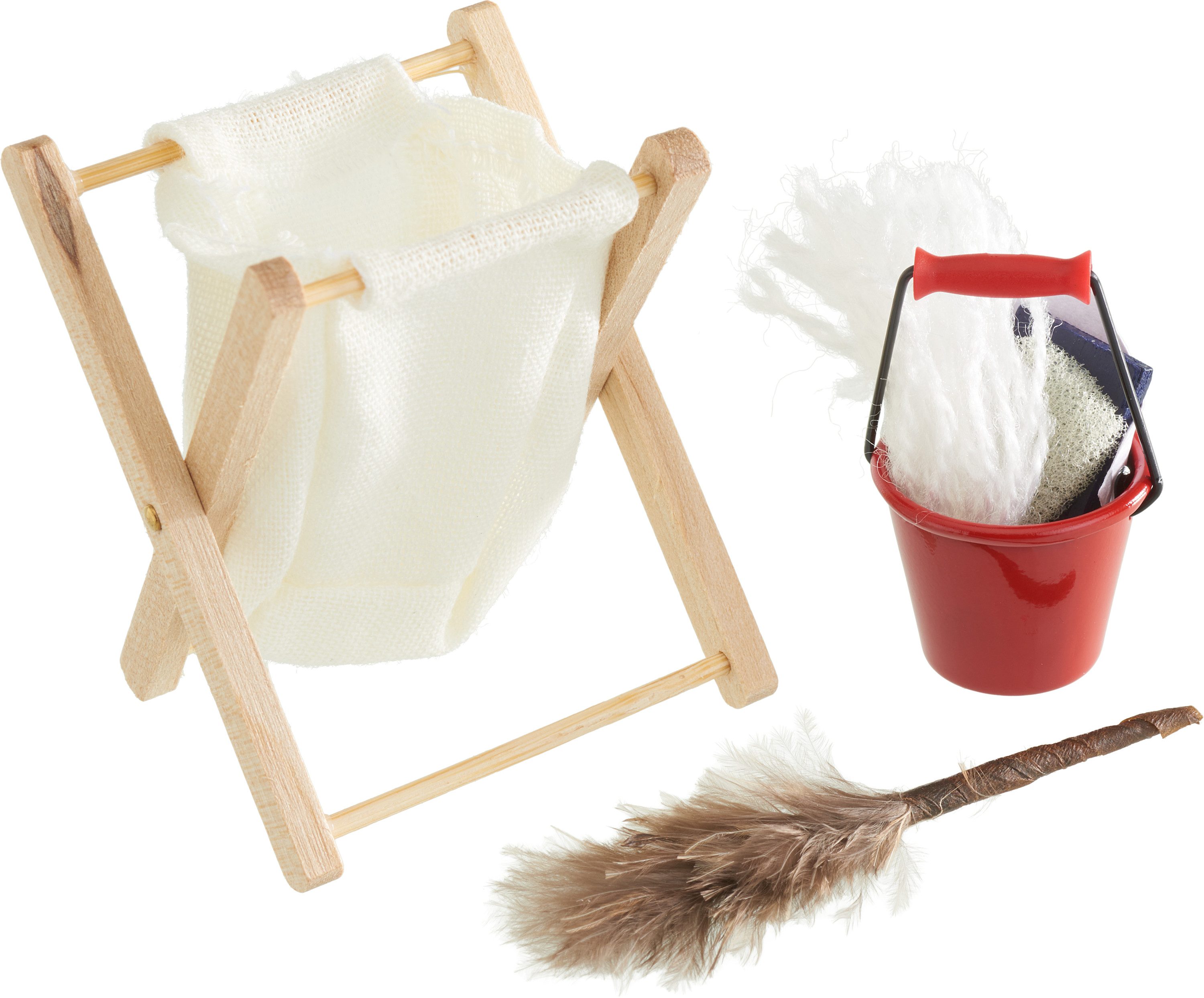 HobbyFun Dekofigur Miniatur-Set Waschtag, 3 Teile