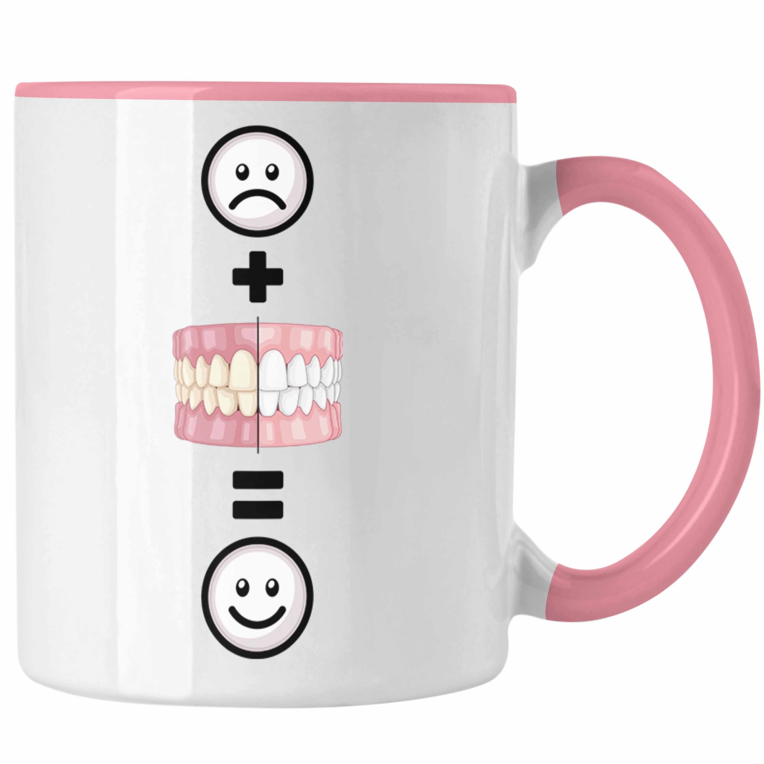 Trendation Tasse Zahnazt Zahnmedizinische Rosa Tasse Zahnärztin für Fachangestellte Geschenk