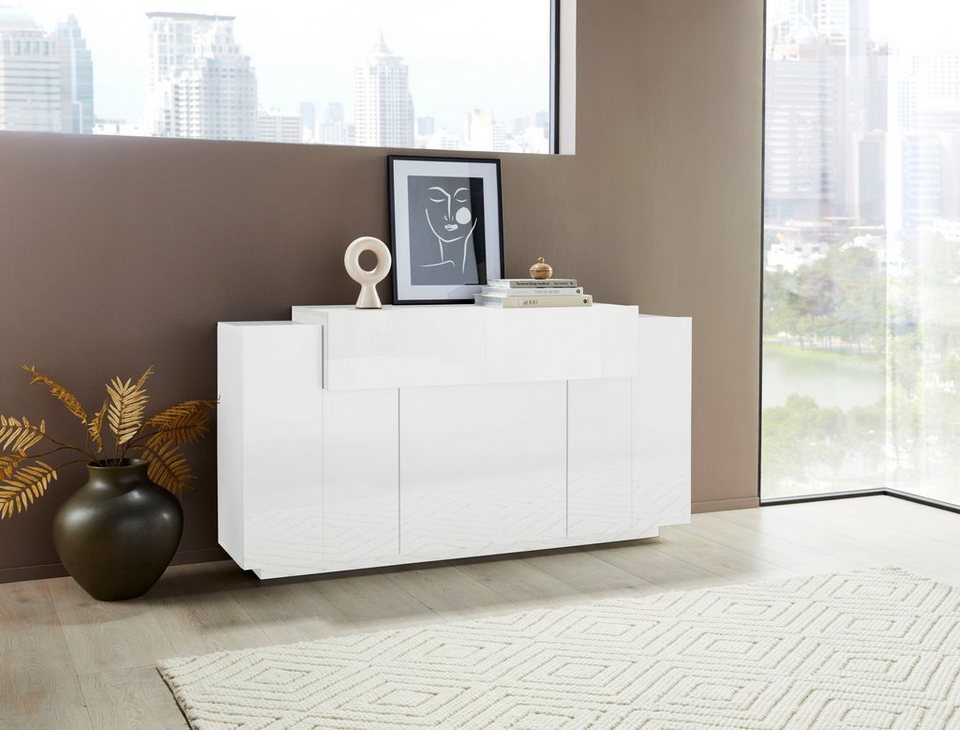 Tecnos Sideboard Coro, Breite ca. 160 cm, FSC®-zertifizierter Holzwerkstoff