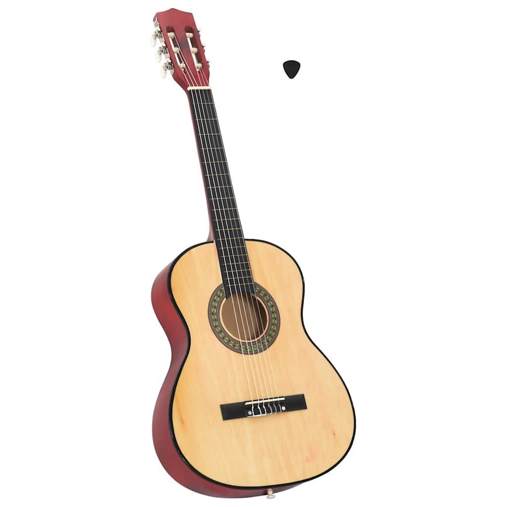vidaXL Westerngitarre Klassische Gitarre für Anfänger und Kinder 3/4 36" Lindenholz